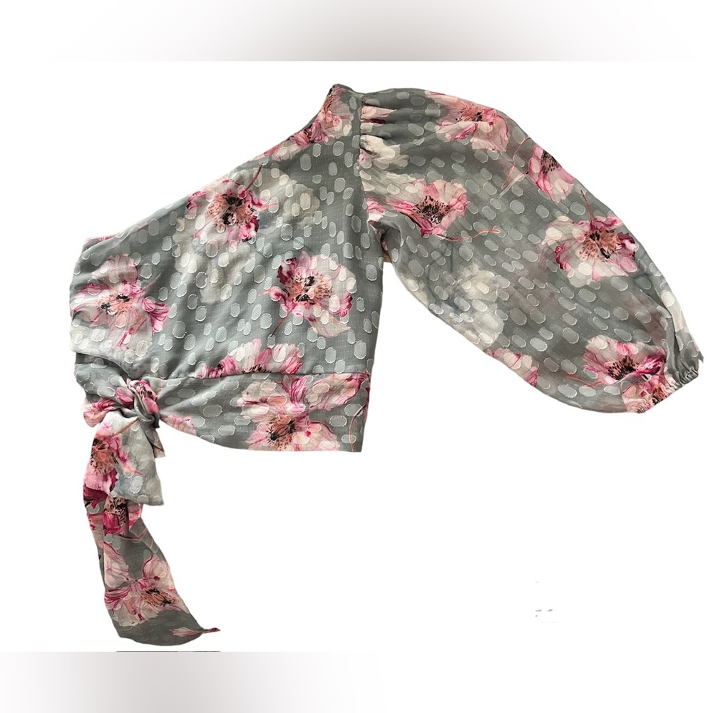 Express Asymmetrical Floral Top - XS